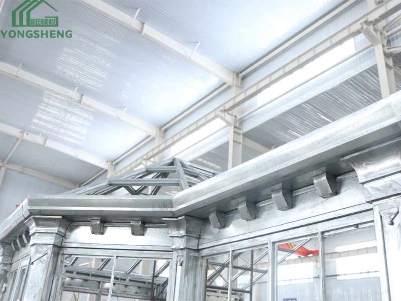 Steel And Glass Greenhouse For Sale